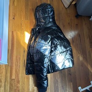 Black puffer jacket